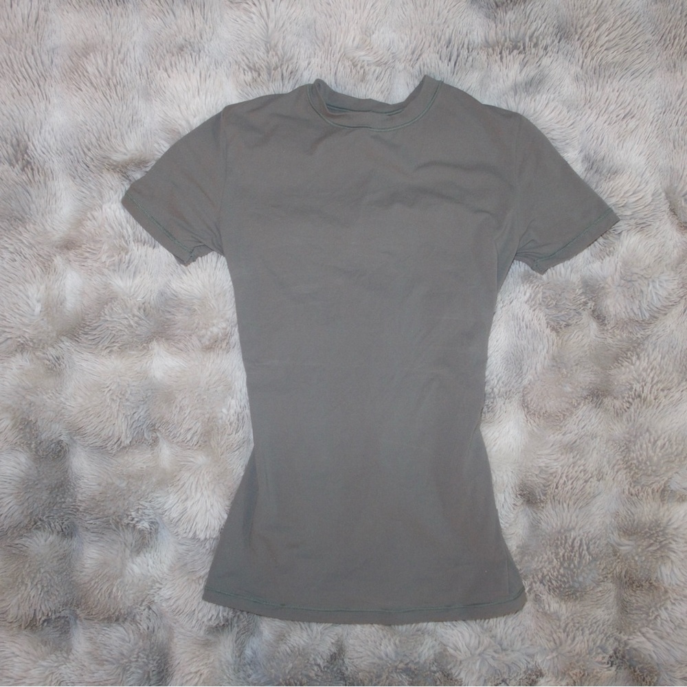 SKIMS Gray Cotton T-Shirt